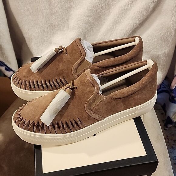Women's J Slides Aztec Winny Suede size 8 NWT - Picture 1 of 8